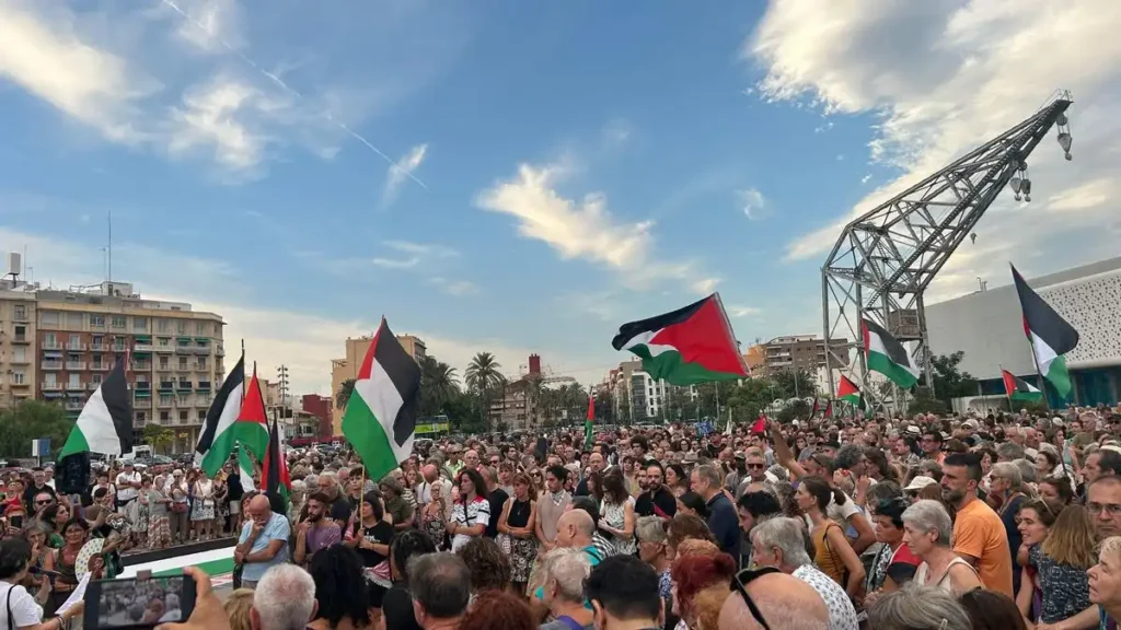 València se moviliza en apoyo a la Flotilla Global Sumud
